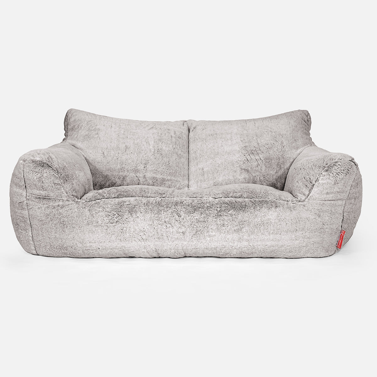 Sporran Completo In Pelliccia Di Coniglio Grigio Con Finiture Cromate E 3 Nappe - Taglia Adulta