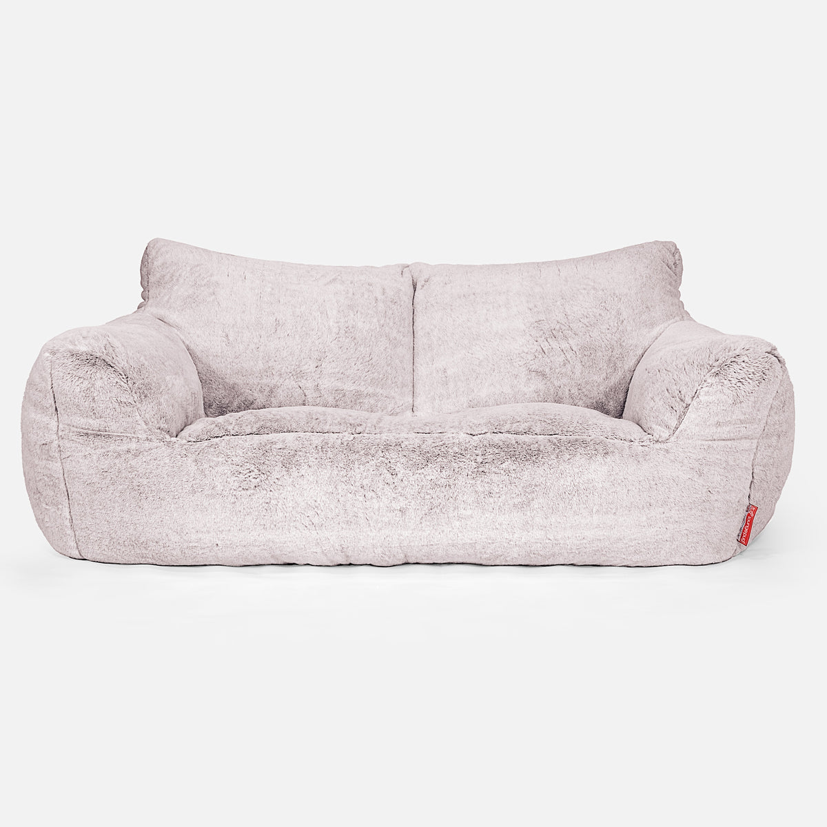 Lounge Pug Pouf Poggiapiedi In Finta Pelliccia Rosa Antico | Morbido E Compatto Per Divano E Camera Da Letto - 3