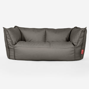 Pouf Divano Ruben - Pelle Vegana Grigio