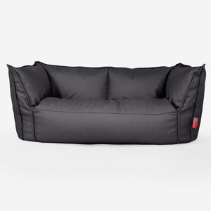 Pouf Divano Ruben - Pelle Vegana Nero