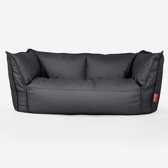 Pouf Divano Ruben - Pelle Vegana Nero 01