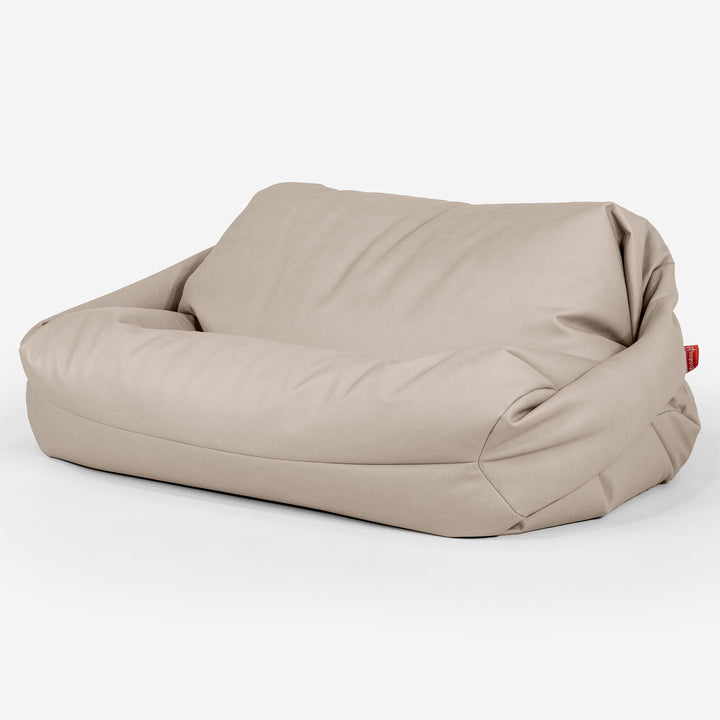 Pouf Divano Sabine - Pelle Vegana Avorio 01