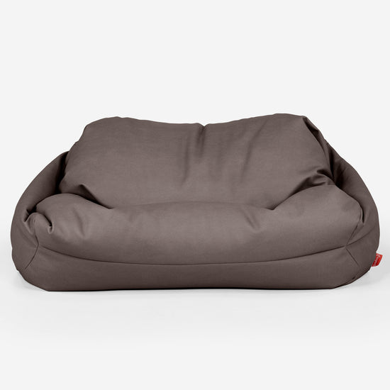 Pouf Divano Sabine - Pelle Vegana Cioccolato 02