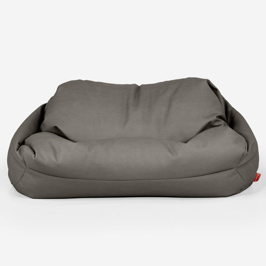 Pouf Divano Sabine - Pelle Vegana Grigio 02