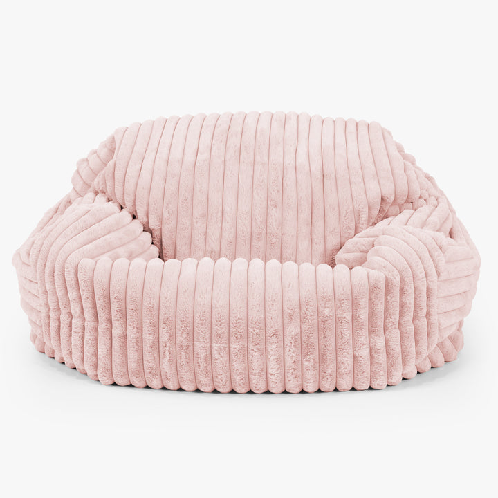 Pouf Divano Sabine - Velluto Felpato Ultra Morbido Rosa Antico 01