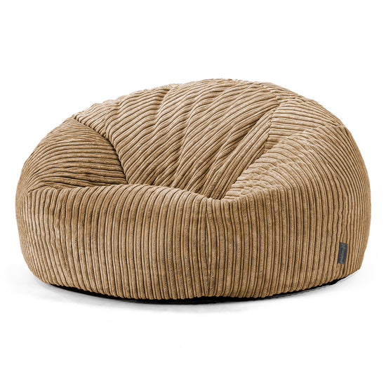 Pouf Divano, Sacco - Velluto a Coste Sabbi 01