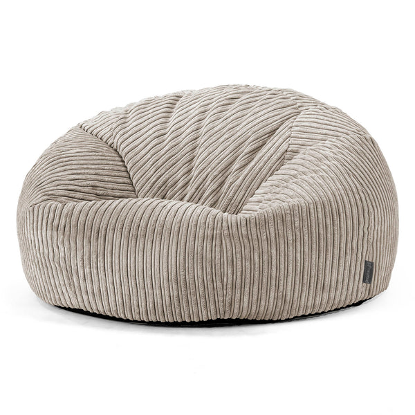 Pouf Divano, Sacco - Velluto a Coste Visone 01