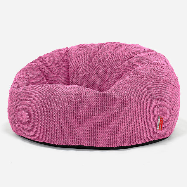 Pouf Divano, Sacco - Pompon Rosa 01