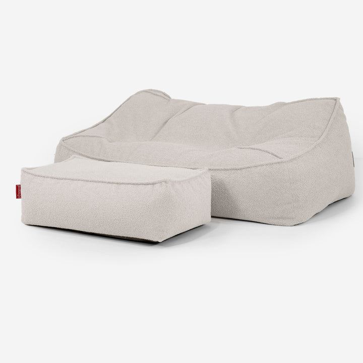 Pouf Divano Sloucher - Bouclé Avorio_02