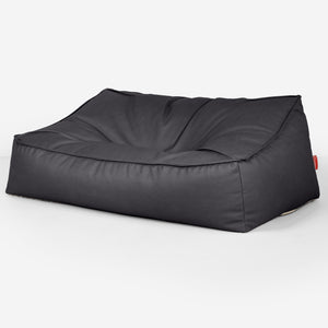 Pouf Divano Sloucher - Pelle Vegana Nero