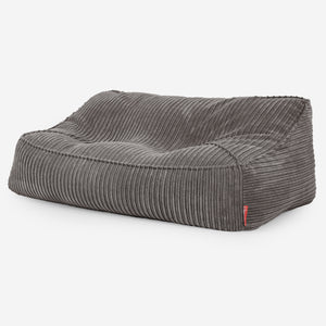 Pouf Divano Sloucher - Velluto a Coste Grafite
