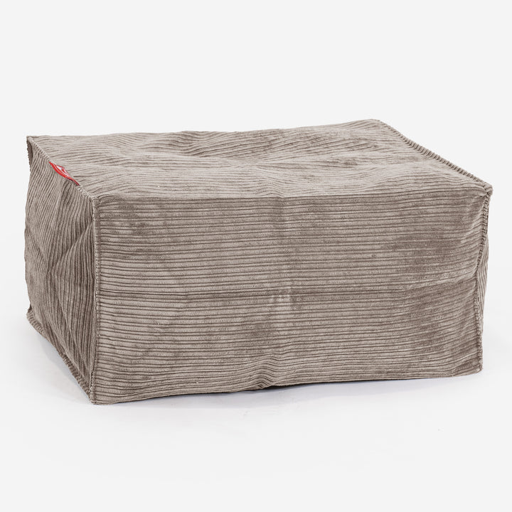 Pouf Poggiapiedi - Corda a Righine Visone 01