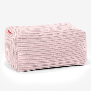 Poggiapiedi Piccolo - Velluto a Coste Rosa Cipria