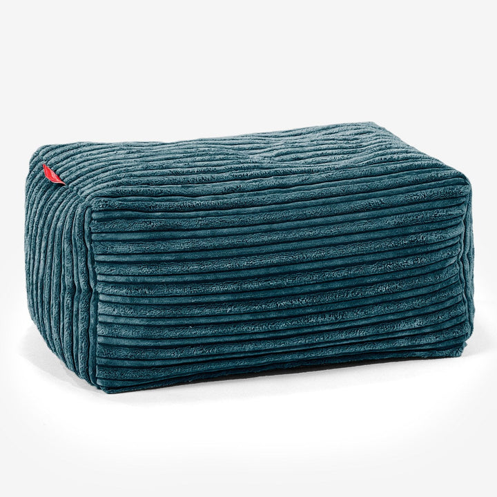 Pouf Poggiapiedi - Velluto a Coste Tiglio 01