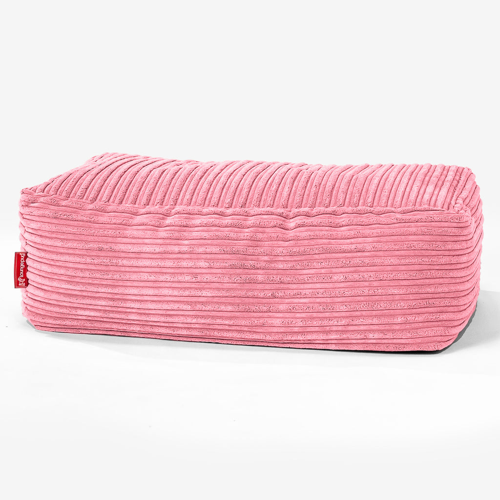 Pouf Poggiapiedi Gigante - Corda Classica Corallo 01