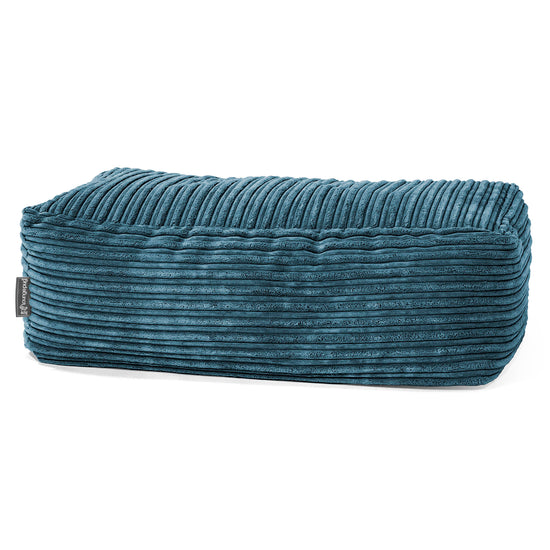 Pouf Poggiapiedi Gigante - Velluto a Coste Navy 01