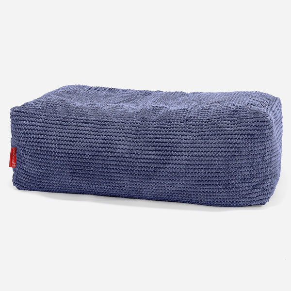 Pouf Poggiapiedi, C100L CloudSac, Imbottito Di Fiocchi Di Lattice e Poliestere - Pompon Viola 01