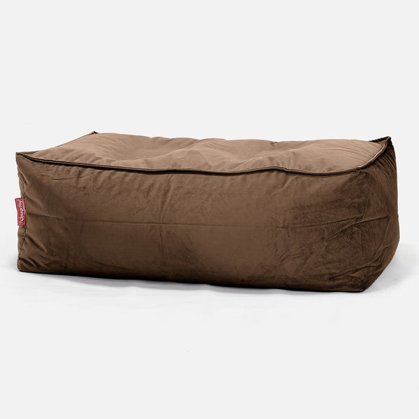 Pouf Poggiapiedi Gigante - Velluto Espresso 01