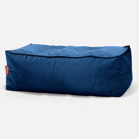 Pouf Poggiapiedi Gigante - Velluto Navy 01