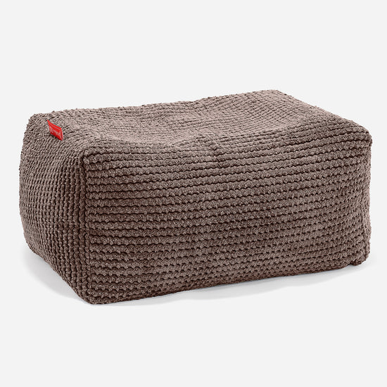 Pouf Poggiapiedi - Pompon Cioccolato 01