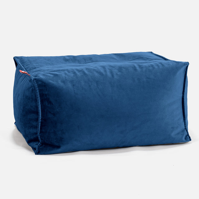 Pouf Poggiapiedi - Velluto Navy 01