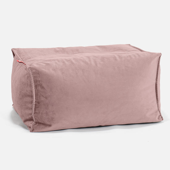 Pouf Poggiapiedi - Velluto Rosa 01