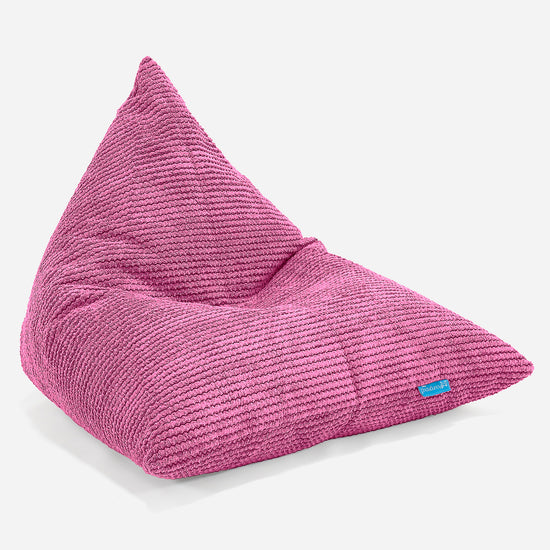 Pouf Poltrona Relax Per Bambini, Sacco - Pompon Rosa 01
