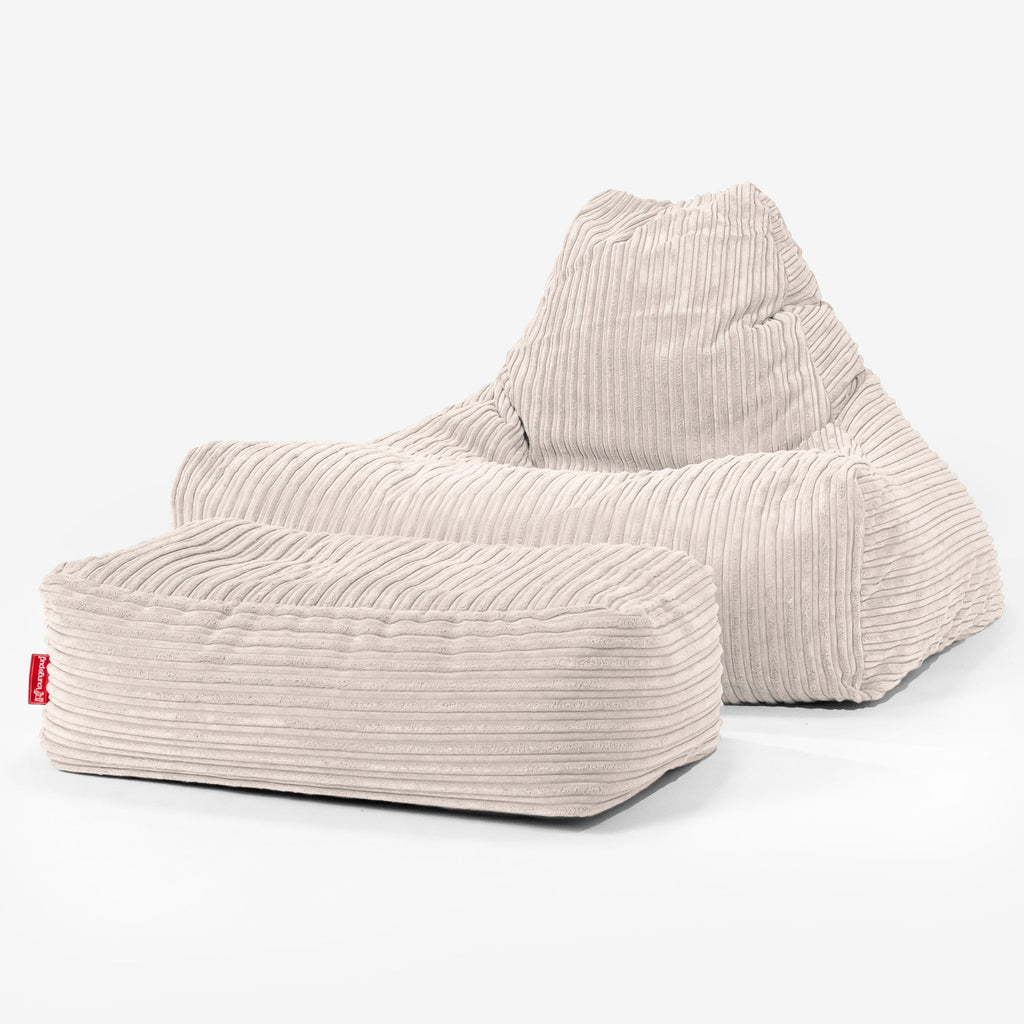 Pouf Poltrona Relax Sacco - Corda Classica Avorio 02