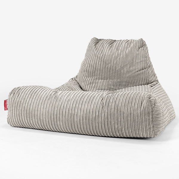 Pouf Poltrona Relax XXL, Sacco - Velluto a Coste Visone 01