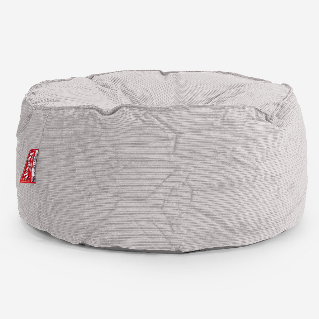 Pouf Rotondo - Corda a Righine Pietra 01