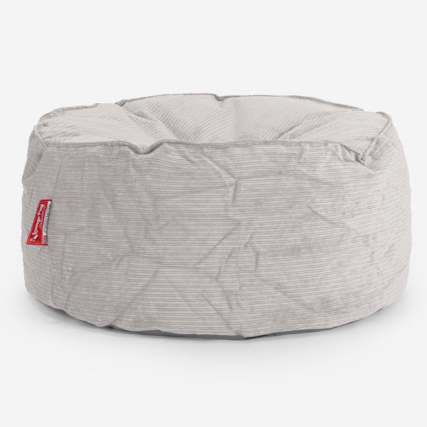 Pouf Rotondo - Corda a Righine Pietra 01