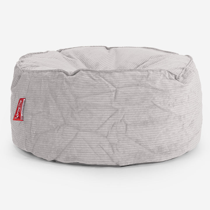 Pouf Rotondo - Corda a Righine Pietra 01