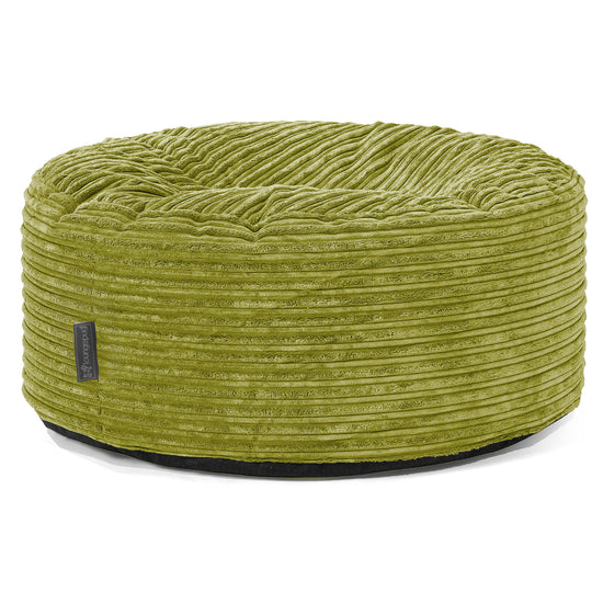Pouf Rotondo - Velluto a Coste Lime 01