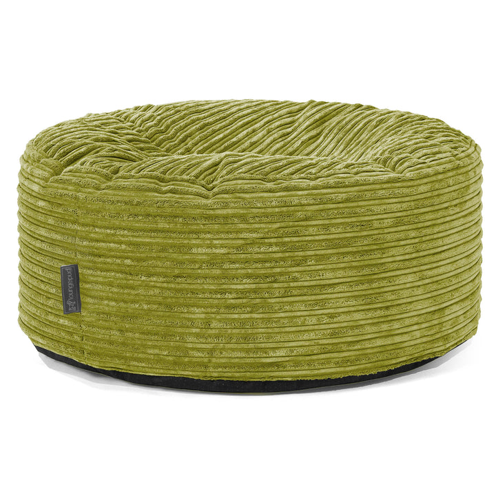 Pouf Rotondo - Velluto a Coste Lime 01