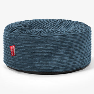 Pouf Rotondo - Velluto a Coste Navy