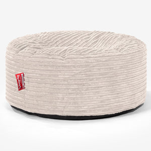 Pouf Rotondo - Velluto a Coste Avorio