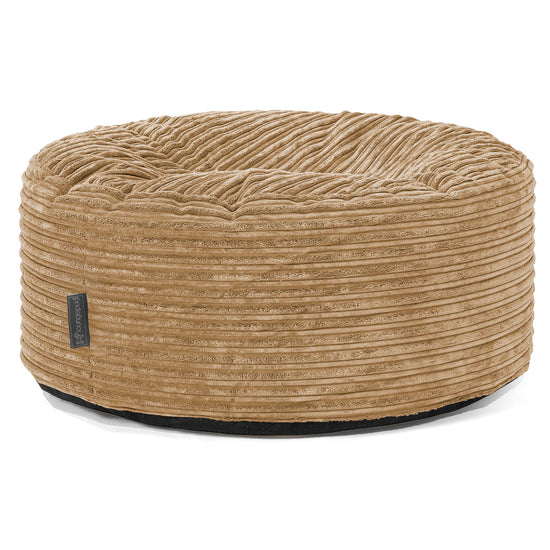 Pouf Rotondo - Velluto a Coste Sabbi 01