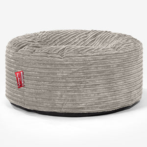 Pouf Rotondo - Velluto a Coste Visone