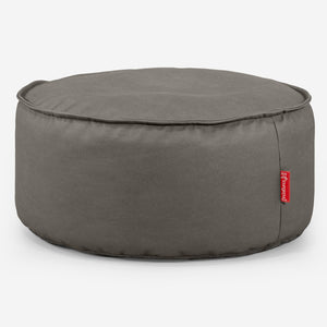 Pouf Rotondo - Pelle Vegana Grigio