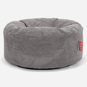 Pouf Rotondo - Pompon Carbone Grigio