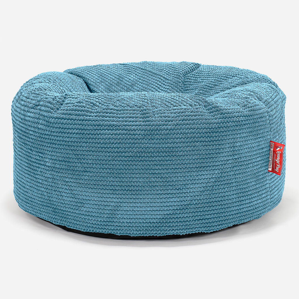 Pouf Rotondo - Pompon Egeo Blu 01