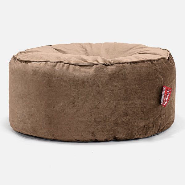 Pouf Rotondo - Velluto Espresso 01