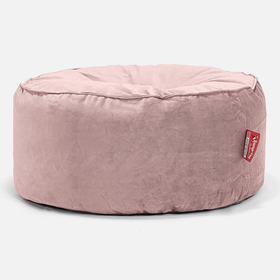 Pouf Rotondo - Velluto Rosa 01