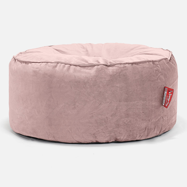 Pouf Rotondo - Velluto Rosa 01