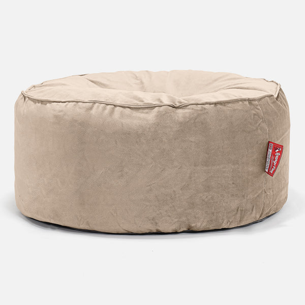 Pouf Rotondo - Velluto Visone 01