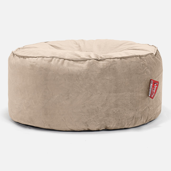 Pouf Rotondo - Velluto Visone 01