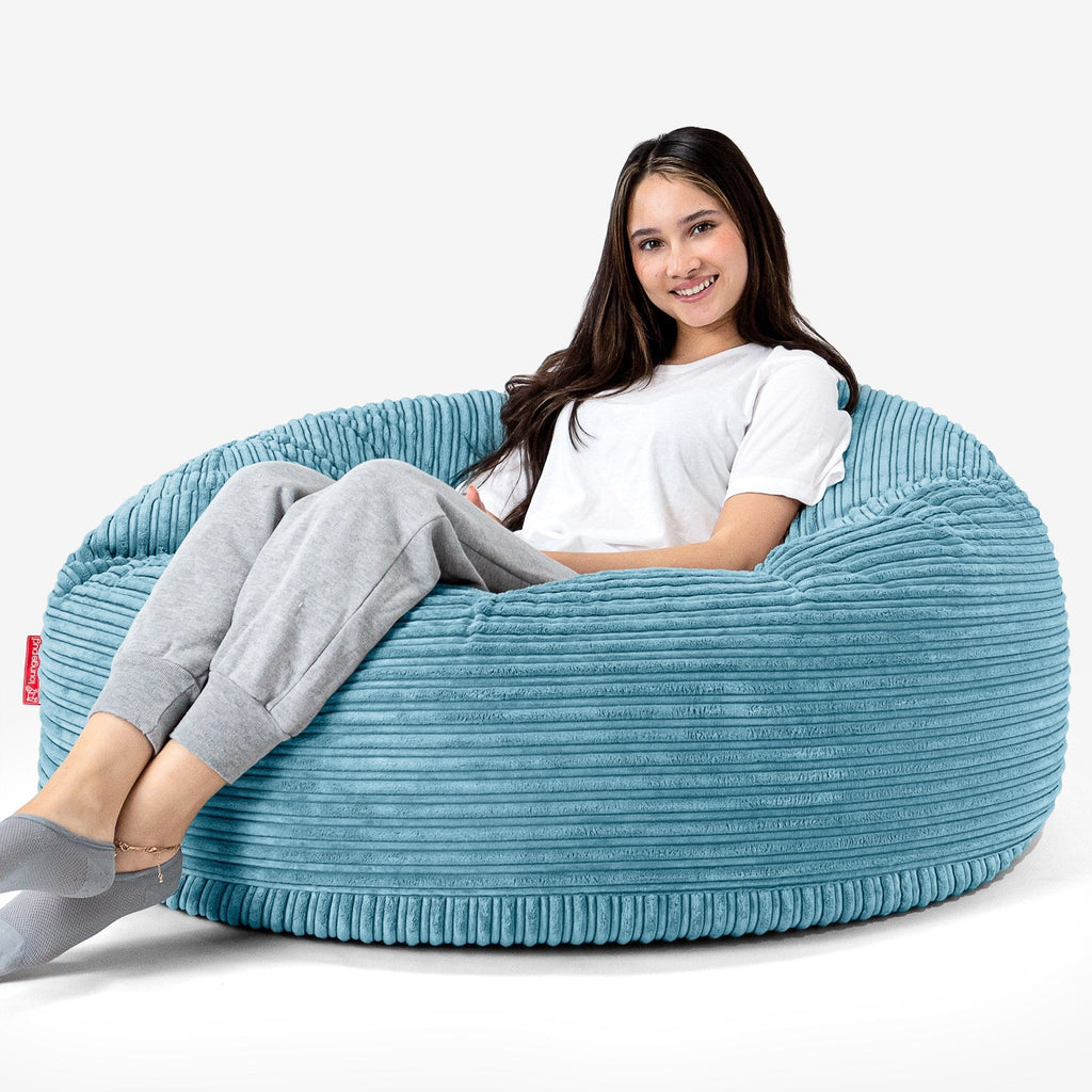 Pouf Sacco Gigante 'Mammut' - Corda Classica Egeo Blu 04