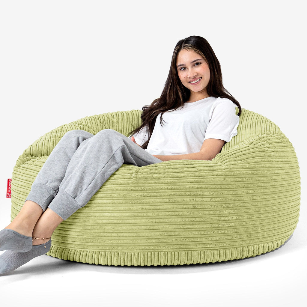 Pouf Sacco Gigante 'Mammut' - Corda Classica Lime 04