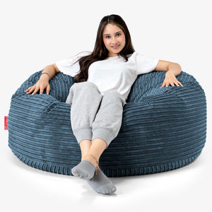 Pouf Sacco Gigante 'Mammut' - Velluto a Coste Navy