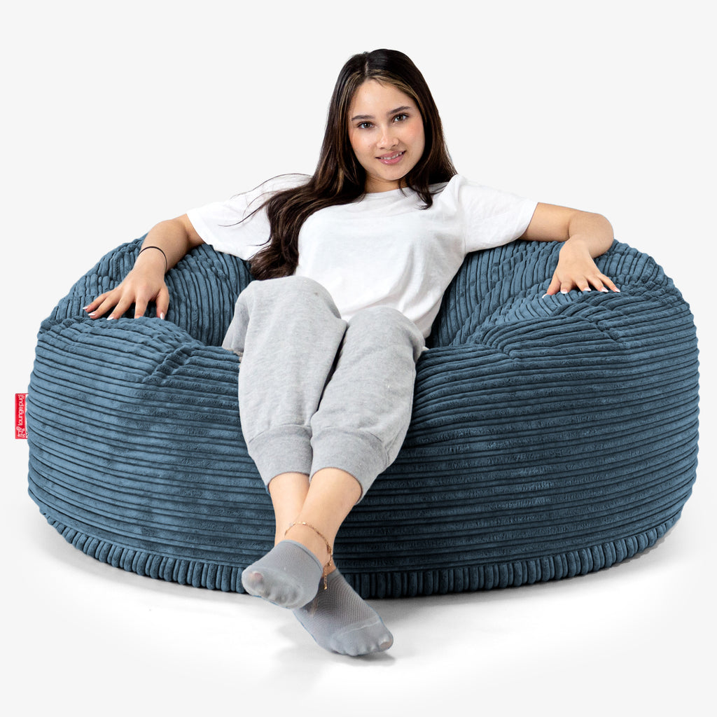 Pouf Sacco Gigante 'Mammut' - Corda Classica Navy 01